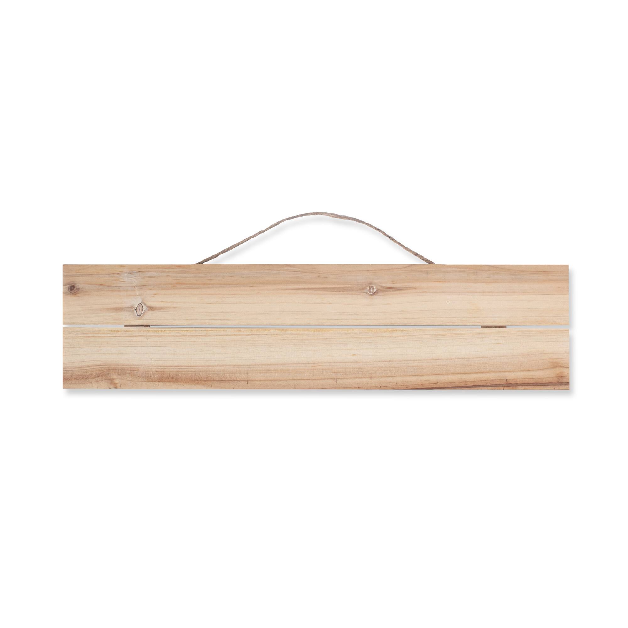 5" x 20" Wood Slats Plaque by Make Market®